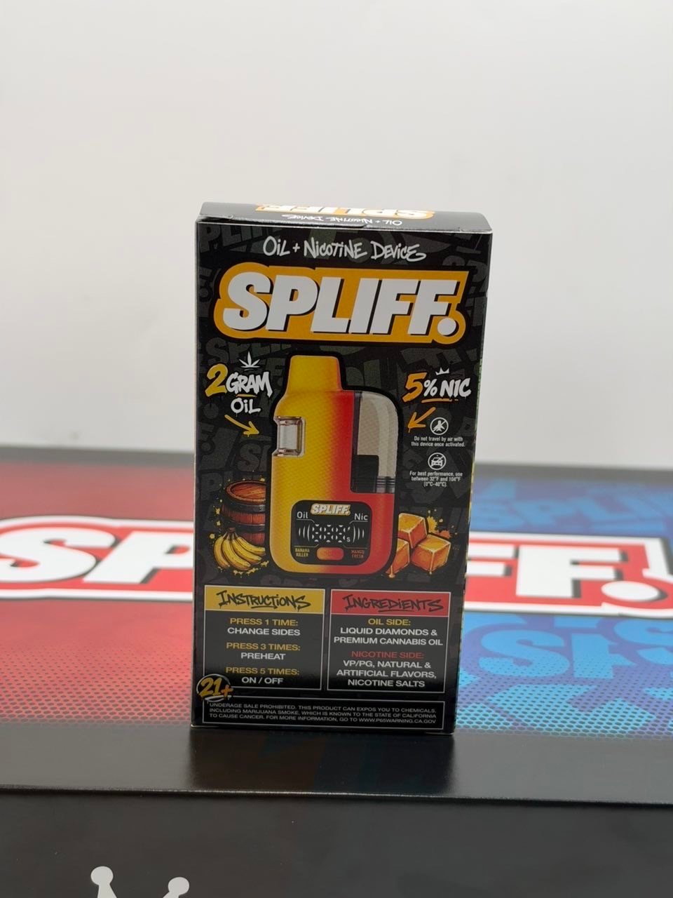 spliff 2g + nicotine